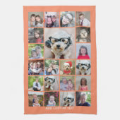 21 Fotomaterial - Gitter mit zusätzlichem Text - K Geschirrtuch (Vertikal)