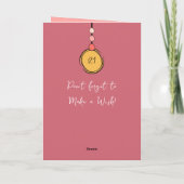 21. Fügen Sie Name Foto jedes Alter rosa Geburtsta Karte (Rückseite)