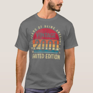 21. Geburtstag 2001 geboren Vintage Limited Editio T-Shirt