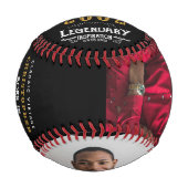 21. Geburtstag 2002 Monogram Name Foto Legendary Baseball (Vorderseite)