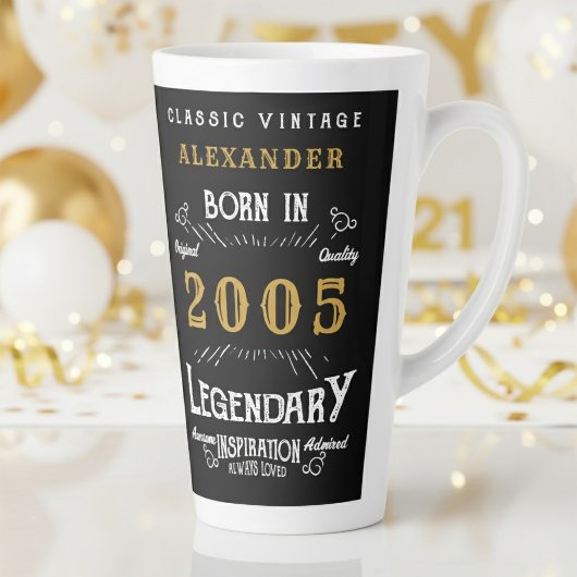 21. Geburtstag 2005 Legendärer Retro Milchtasse