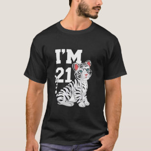 21. Geburtstag 21 Jahre alter Tiger Zoo Tierzookee T-Shirt