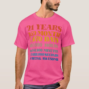 21. Geburtstag 21 Jahre Phantastisches T-Shirt-Bd T-Shirt