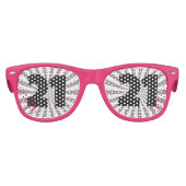 21. GEBURTSTAG 21 Party PINK Sonnenbrille (Vorderseite)