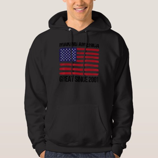 21. Geburtstag - Amerika wird seit 2001 großartig Hoodie (Vorderseite)