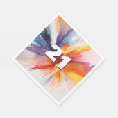 21. Geburtstag Anstrich Blast Serviette (Ecke)