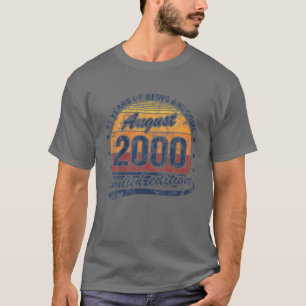 21. Geburtstag August 2000 21 Jahre alt sein Aweso T-Shirt