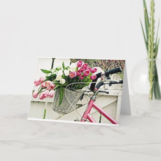 **21. GEBURTSTAG** BASKET MIT ROSE FEIERTAGSKARTE (Vorderseite)