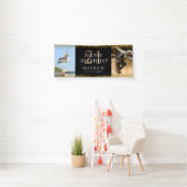 21. Geburtstag Black & Gold Sparkle Party Banner (Insitu)