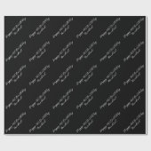 21. Geburtstag Black & White Modern Wrapping Paper Geschenkpapier (Flach)