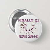 21. Geburtstag Button (Vorne & Hinten)