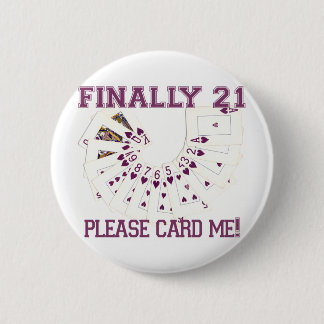 21. Geburtstag Button