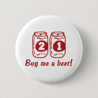 21. Geburtstag Button