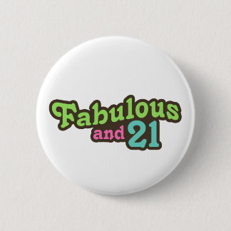 21. Geburtstag Button