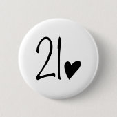 21. Geburtstag Button (Vorderseite)