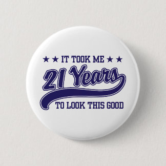21. Geburtstag Button
