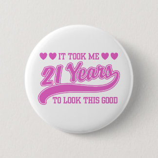 21. Geburtstag Button