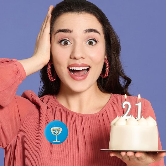 21. Geburtstag Button Abzeichen 21 Jahre Feier