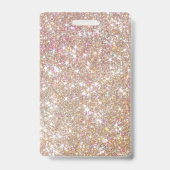 21. Geburtstag Champagner Glitzer VIP Ausweis (Rückseite)