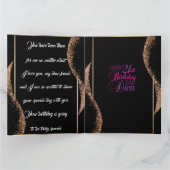 21. Geburtstag Diva Karte (Innenseite)