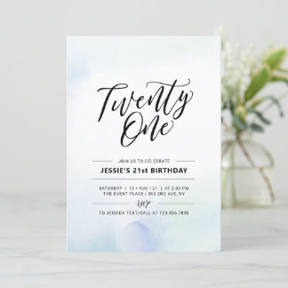 21. Geburtstag Einladung
