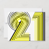 21. Geburtstag Einladung (Vorderseite)