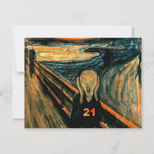 21. Geburtstag Einladung (Vorderseite)