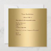 21. Geburtstag Elegant Zebra Gold Pearl Jewels Einladung (Rückseite)