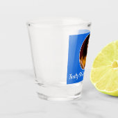 21. Geburtstag Foto alt genug zum Trinken Schnapsglas (Links)