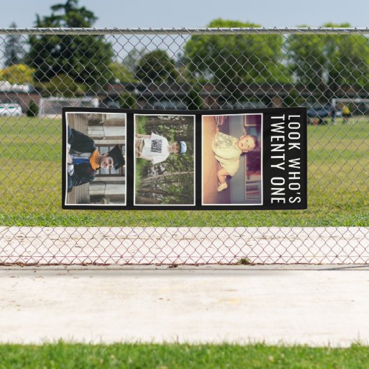 21. Geburtstag Foto Banner (Insitu)