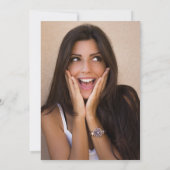 21. Geburtstag Foto Einladung (Rückseite)