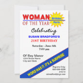 21. Geburtstag FOTO Einladung - Zeitschriftenabdec (Rückseite)