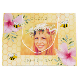 21. Geburtstag Foto Hummelbienen Honigwabenrüben Große Geschenktüte