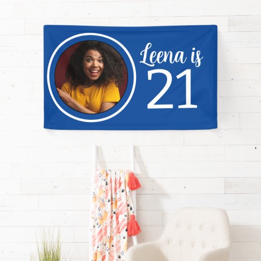 21. Geburtstag Foto Rahmen Banner (Insitu)