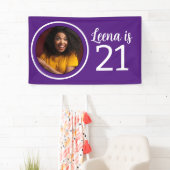 21. Geburtstag Foto Rahmen Banner (Insitu)