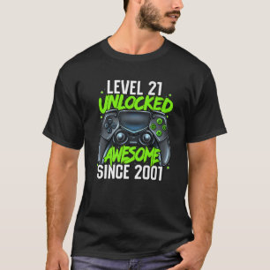21. Geburtstag Gaming Level 21 Phantastischer Sin  T-Shirt