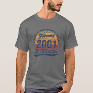 21. Geburtstag Geboren Februar 2001 Absolut Awesom T-Shirt