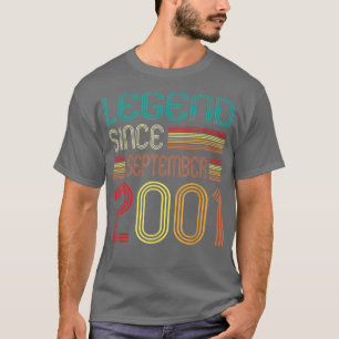 21. Geburtstag Geschenke Legend seit September 200 T-Shirt