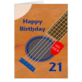 21. Geburtstag Gitarre Spieler Geburtstag
