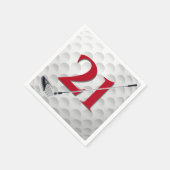 21. Geburtstag Golf Club Serviette (Ecke)