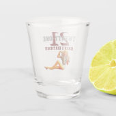 21. Geburtstag Hübsch Blonde 21 Name Schnapsglas (Rückseite)