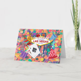21. Geburtstag in Las Vegas Card Feiertagskarte
