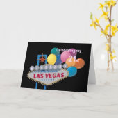 21. Geburtstag in Las Vegas Card PI Karte (Gelbe Blume)