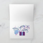 21. Geburtstag individuell anpassbare Karte (Innenseite)