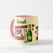 21. Geburtstag Kaffeetasse (Vorderseite Links)