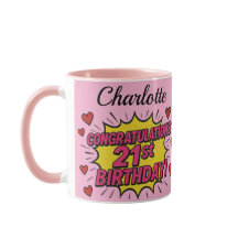 21. Geburtstag Kaffeetasse