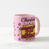 21. Geburtstag Kaffeetasse (VorderseiteRechts)