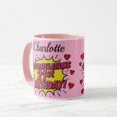 21. Geburtstag Kaffeetasse (Vorderseite Links)