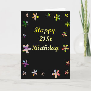 21. Geburtstag Karte