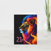 21. Geburtstag Karte (Vorderseite)